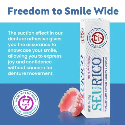 Seurico™- Thermoplastic Denture Adhesive & Cushion