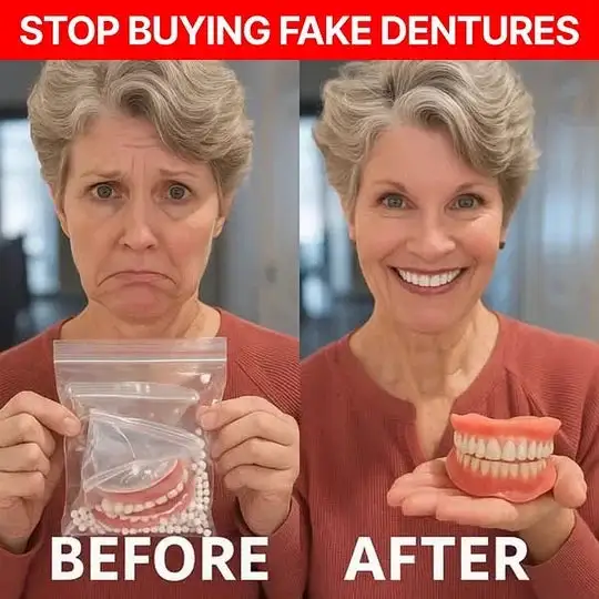 ⏰ Today Only: Up to 70% Off! 🦷 Fomonest™ Professional Full Dentures with Powerful Suction ✅