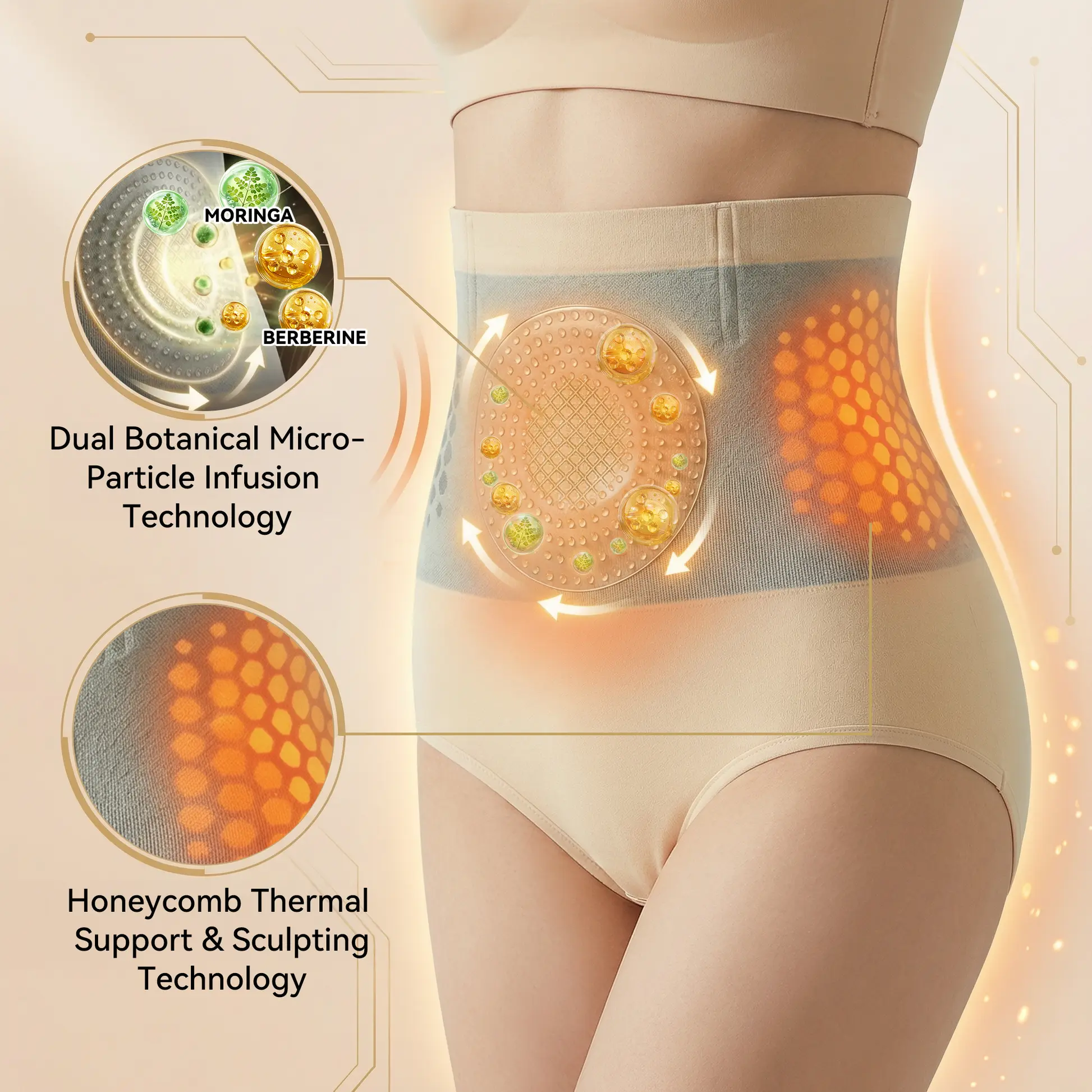 SEURICO® 2026 NEW RELEASE Moringa & Berberine 4-In-1 Micro-Particle Sculpting & Fat-Burn Shorts